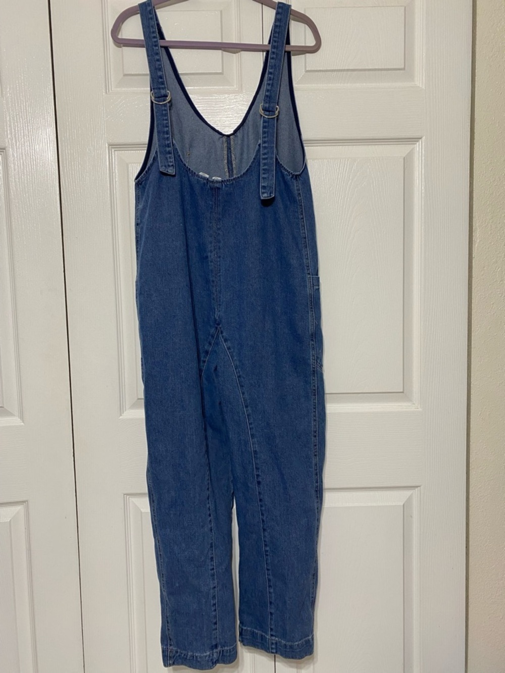 Happily Grey denim Jumpsuit adjustable strap size S - Picture 2 of 5